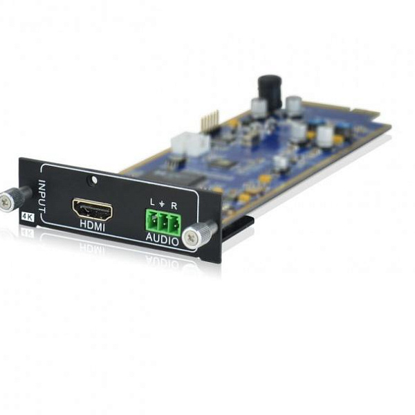 Плата входная для универсального модульного матричного коммутатора Digis FMA-I1-UH, 4K, x1 HDMI (бесподрывный), x1 стерео 3p Phoenix, EDID