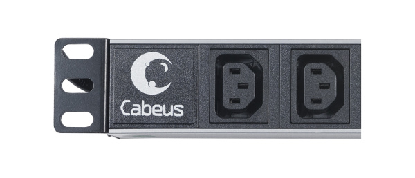 Cabeus, PDU-8I-2IEC, блок розеток для 19" шкафов, горизонтальный, 8 розеток IEC 320 C13, 10 A, без выключателя, алюминиевый корпус, шнур 2 м, вилка IEC 320 C14 Cabeus, PDU-8I-2IEC, блок розеток для 19" шкафов, горизонтальный, 8 розеток IEC 320 C13, 10 A, без выключателя, алюминиевый корпус, шнур 2 м, вилка IEC 320 C14