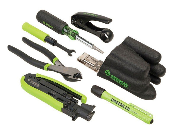 Greenlee 46602 - набор для работы с коаксиальным кабелем (короткие коннекторы) Greenlee 46602 - набор для работы с коаксиальным кабелем (короткие коннекторы)