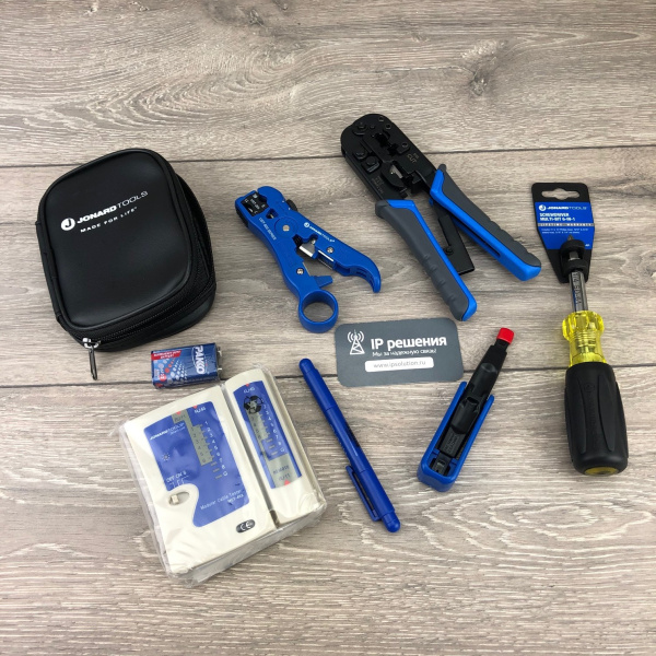 Набор SK-LAN-3 для обжима витой пары и контроля распиновки разъемов RJ45/11 Набор SK-LAN-3 для обжима витой пары и контроля распиновки разъемов RJ45/11