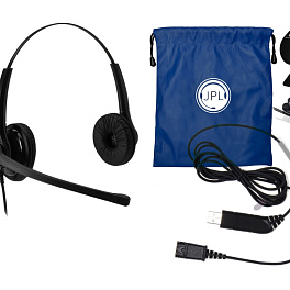 Комплект JPL-400-PB+BL-05NB, профессиональная проводная гарнитура с шумоподавлением и USB-адаптер