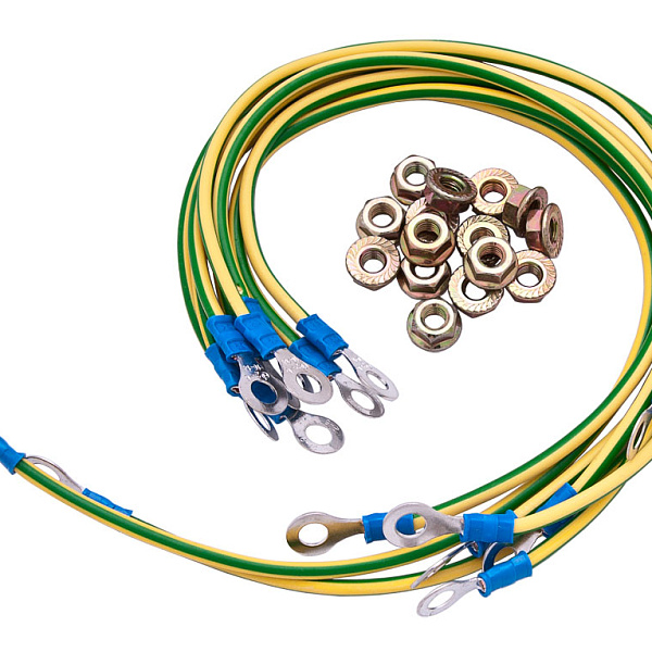 Cabeus, GrW, набор кабелей заземления (30см - 6 шт, 40см- 2шт, гайка с фланцем - 16 шт)