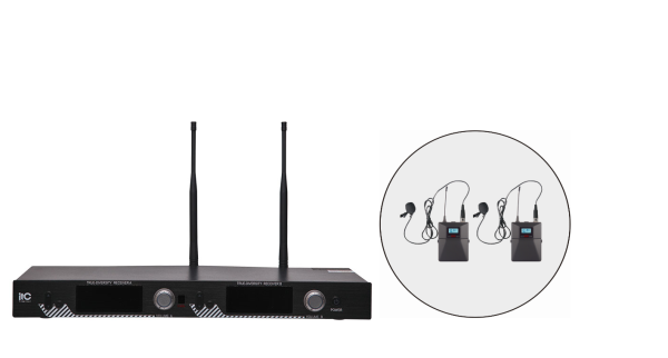 ITC T-521UL,  радиосистема, 2 петличных микрофона ITC T-521UL,  радиосистема, 2 петличных микрофона