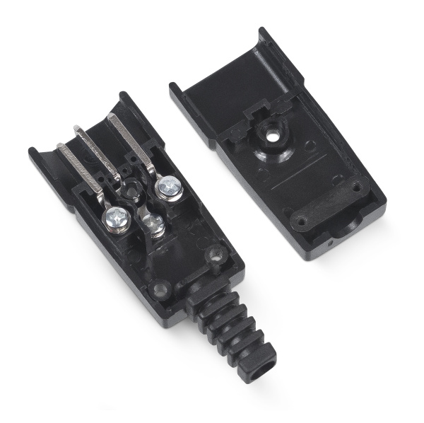 Cabeus, IEC-320-C14, вилка С14 разборная, 10А, 250 V, черная Cabeus, IEC-320-C14, вилка С14 разборная, 10А, 250 V, черная