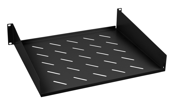 Cabeus, SH-J017-2U-400-BK, полка 19" перфорированная консольная 2U глубина 400 мм, цвет черный (RAL 9004) Cabeus, SH-J017-2U-400-BK, полка 19" перфорированная консольная 2U глубина 400 мм, цвет черный (RAL 9004)
