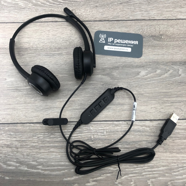 VT VT6200-D USB, проводная бинауральная головная USB-гарнитура  VT VT6200-D USB, проводная бинауральная головная USB-гарнитура