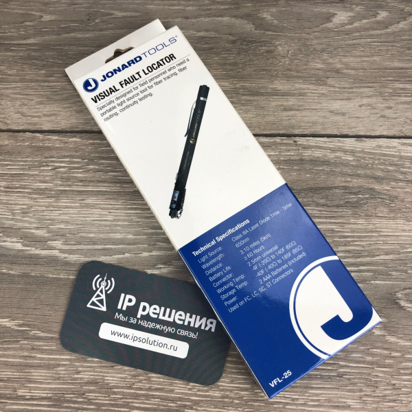 Визуальный локатор повреждений оптического волокна Jonard VFL-25 (для коннекторов 2.5 мм) Визуальный локатор повреждений оптического волокна Jonard VFL-25 (для коннекторов 2.5 мм)