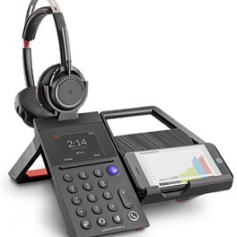 Poly Elara 60 WSH, мобильная телефонная станция, беспроводная зарядка, спикерфон, гарнитура