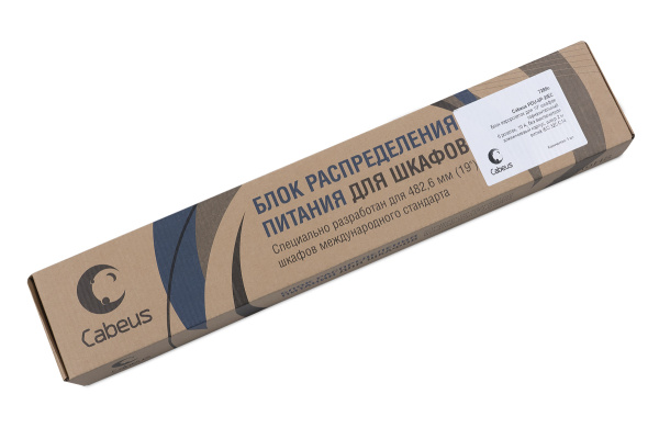 Cabeus, PDU-6P-2IEC, блок евророзеток для 19" шкафов, горизонтальный, 6 розеток, 10 A, без выключателя, алюминиевый корпус, шнур 2 м, вилка IEC 320 C14 Cabeus, PDU-6P-2IEC, блок евророзеток для 19" шкафов, горизонтальный, 6 розеток, 10 A, без выключателя, алюминиевый корпус, шнур 2 м, вилка IEC 320 C14