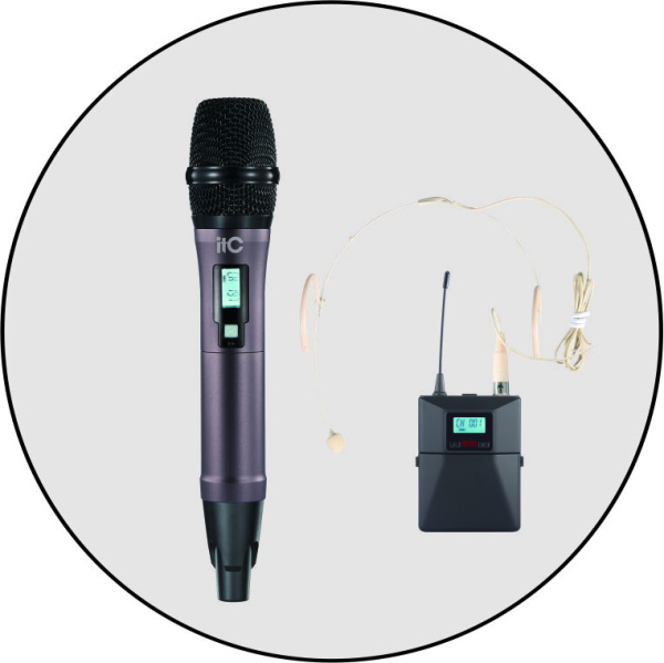 ITC T-521UV 1 головной +1 ручной микрофоны ITC T-521UV 1 головной +1 ручной микрофоны