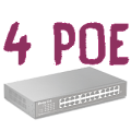 4 порта POE 4 порта POE