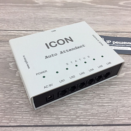 ICON AN306USB - автоинформатор на 6 линий, 4 режима работы, объем памяти 120 часов