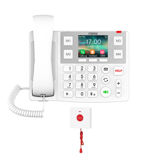 Комплект для пожилых людей (ip-телефон+кнопка SOS с IP65) №3 Комплект для пожилых людей (ip-телефон+кнопка SOS с IP65) №3