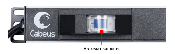 Cabeus, PDU-16-14C13-10C19-B-C14, блок розеток для 19" шкафов, вертикальный, 10 розеток IEC 320 C19, 14 розеток IEC 320 C13, 10А, автомат защиты, алюминиевый корпус, шнур с вилкой IEC 320 С14 2м Cabeus, PDU-16-14C13-10C19-B-C14, блок розеток для 19" шкафов, вертикальный, 10 розеток IEC 320 C19, 14 розеток IEC 320 C13, 10А, автомат защиты, алюминиевый корпус, шнур с вилкой IEC 320 С14 2м