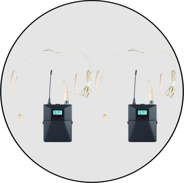 ITC T-521US,  радиосистема 2 головных микрофона ITC T-521US,  радиосистема 2 головных микрофона