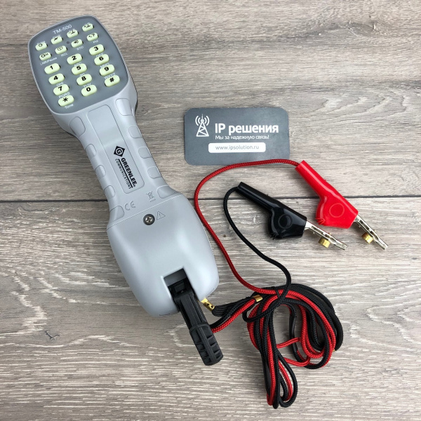 Greenlee TM-500T - тестовая трубка, шнуры с разъемом типа "крокодил" с игольчатой площадкой Greenlee TM-500T - тестовая трубка, шнуры с разъемом типа "крокодил" с игольчатой площадкой