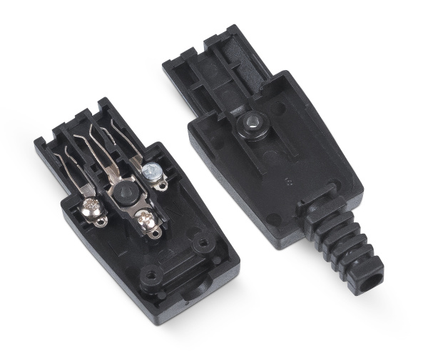 Cabeus, IEC-320-C13, вилка С13 разборная, 10А, 250 V, черная Cabeus, IEC-320-C13, вилка С13 разборная, 10А, 250 V, черная