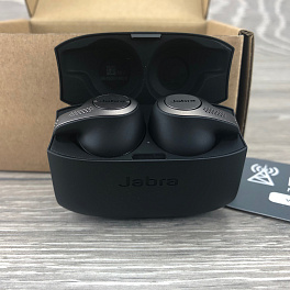 Jabra Evolve 65t MS Titanium Black, беспроводные Bluetooth наушники с адаптером Link 370 