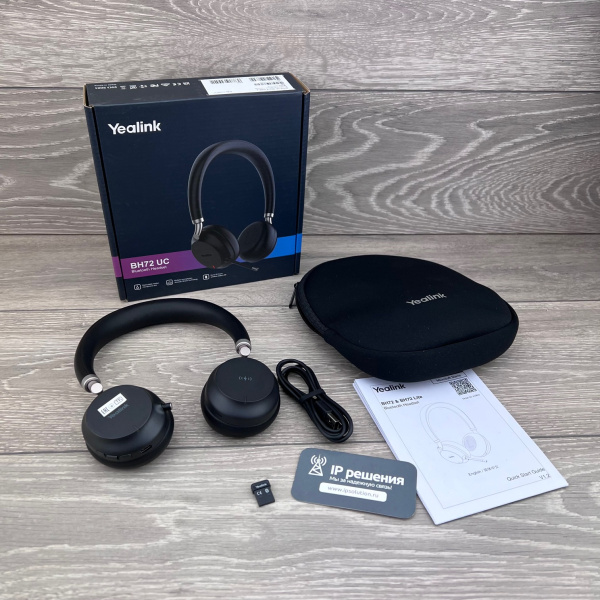 Yealink BH72 Lite UC Black USB, bluetooth гарнитура Yealink BH72 Lite UC Black USB, bluetooth гарнитура