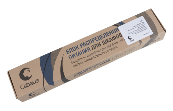 Cabeus, PDU-6P-F-2EU, блок евророзеток для 19" шкафов, горизонтальный, 6 розеток, фильтр, 16 A, выключатель, шнур 2м, алюминиевый корпус, немецкий стандарт Cabeus, PDU-6P-F-2EU, блок евророзеток для 19" шкафов, горизонтальный, 6 розеток, фильтр, 16 A, выключатель, шнур 2м, алюминиевый корпус, немецкий стандарт