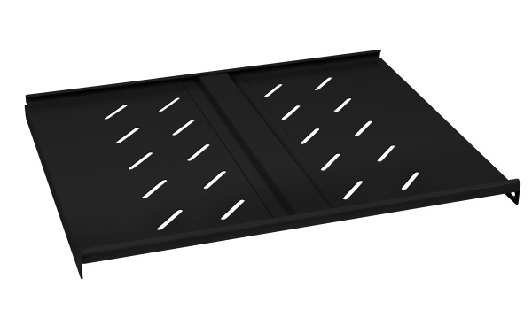 Cabeus, SH-J018-FC-600m-100KG-BK, полка 19" перфорированная глубиной 400 мм для напольных и настенных шкафов с глубиной 600 мм, усиленная до 100кг, цвет черный (RAL 9004) Cabeus, SH-J018-FC-600m-100KG-BK, полка 19" перфорированная глубиной 400 мм для напольных и настенных шкафов с глубиной 600 мм, усиленная до 100кг, цвет черный (RAL 9004)