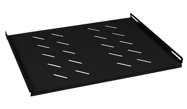 Cabeus, SH-J018-FC-600m-100KG-BK, полка 19" перфорированная глубиной 400 мм для напольных и настенных шкафов с глубиной 600 мм, усиленная до 100кг, цвет черный (RAL 9004) Cabeus, SH-J018-FC-600m-100KG-BK, полка 19" перфорированная глубиной 400 мм для напольных и настенных шкафов с глубиной 600 мм, усиленная до 100кг, цвет черный (RAL 9004)