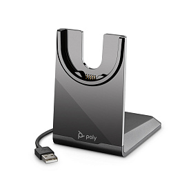 Poly Voyager Focus 2 UC - беспроводная гарнитура для ПК и мобильного телефона (Bluetooth, Hybrid ANC, адаптер BT700 USB-С, зарядная станция)