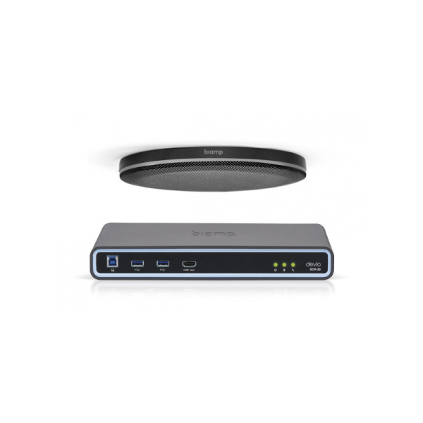 Потолочный микрофон и центральный блок Biamp Devio SCR-20CX Black Потолочный микрофон и центральный блок Biamp Devio SCR-20CX Black