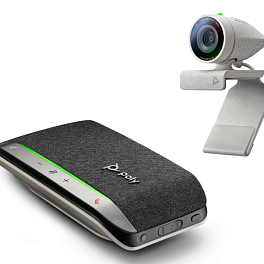 Poly Studio P5 with Poly Sync 20+ (USB-A), комплект из веб-камеры и беспроводного спикерфона