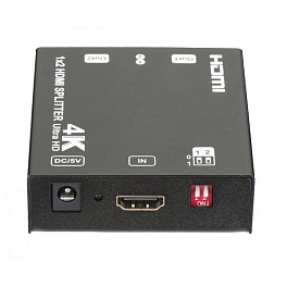 Сплиттер HDMI 1x2. 4k@60Hz (3840x2160@60Hz YUV)