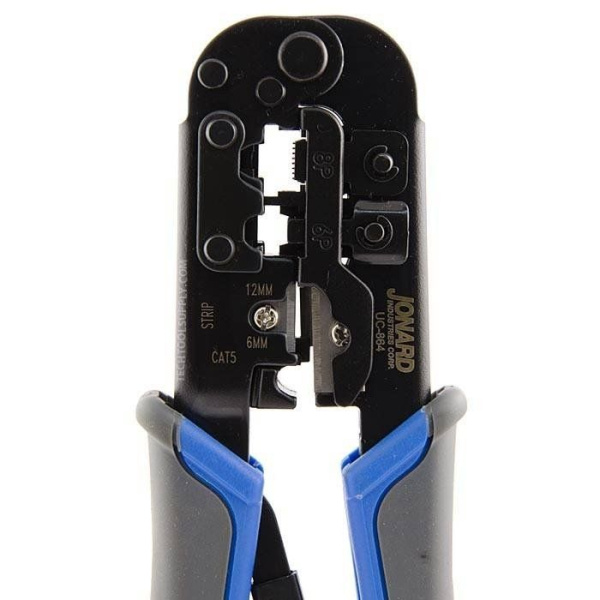 Jonard UC-864 - кримпер для обжима коннекторов RJ 45, RJ 22, RJ 12,  RJ 11 (6 в 1) Jonard UC-864 - кримпер для обжима коннекторов RJ 45, RJ 22, RJ 12,  RJ 11 (6 в 1)