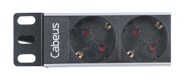 Cabeus, PDU-4P-2EU, блок евророзеток для 10" шкафов, горизонтальный, 4 розетки, 16 A, без выключателя, алюминиевый корпус, шнур 2 м, вилка немецкий стандарт Cabeus, PDU-4P-2EU, блок евророзеток для 10" шкафов, горизонтальный, 4 розетки, 16 A, без выключателя, алюминиевый корпус, шнур 2 м, вилка немецкий стандарт