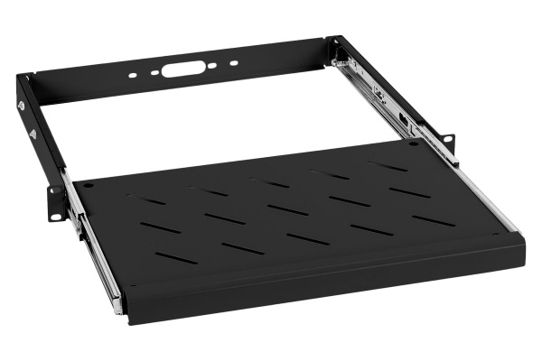 Cabeus, JE10-BK, выдвижная полка 19" для клавиатуры, цвет черный (RAL 9004) Cabeus, JE10-BK, выдвижная полка 19" для клавиатуры, цвет черный (RAL 9004)