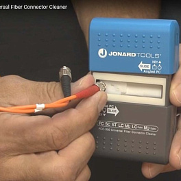 Jonard FCC-300 - автоматический очиститель оптических коннекторов  FC, SC, ST, LC, MU (PC и APC) и дуплексных LC, MU (PC)